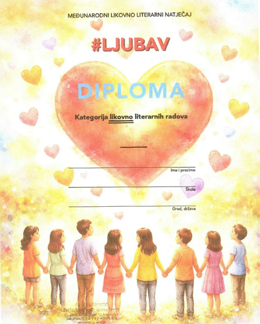 Tri treća mjesta na 26. Međunarodnom likovnom natječaju na temu # ljubav